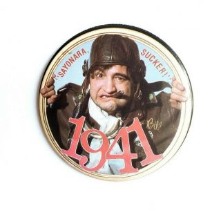 Vintage 1941 Movie Promo Pin - John Belushi Candy Steven Spielberg 1979 Button