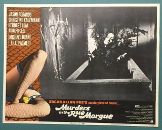 Vintage 1971 Murders In The Rue Morgue Lobby Card Jason Robards Herbert Lom 3