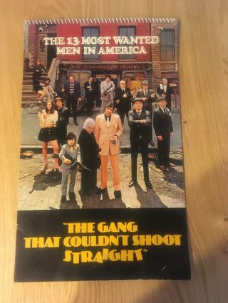 “the Gang That Couldn’t Shoot Straight” Wall Calendar 1971 - 72