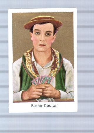 Buster Keaton - Movie Star Trading Card - Danmarks Films Ser 1 71 1930 