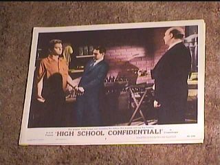 High School Confidential 1958 Lobby Card 2