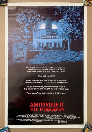 Amityville Ii The Possession 1982 One Sheet Movie Poster Vintage Rolled