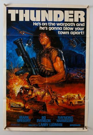 Thunder Movie Poster (veryfine -) Australian One Sheet 1983 27x40 5320