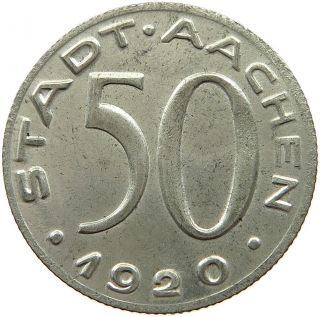 Germany Notgeld 50 Pfennig 1920 Aachen Unc T67 313