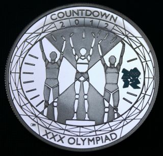Great Britain 5£ Silver Proof 2012 London Olympics Countdown Champions