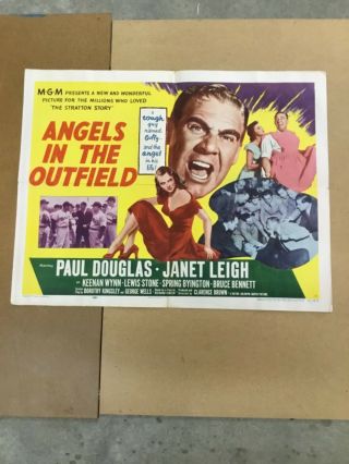 Vintage 1951 Angels In The Outfield Movie Poster