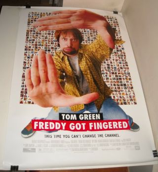 Rolled 2001 Freddy Got Fingered Movie Poster 2 Sided Tom Green Comedy Rip Torn