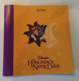 Rare Disney Promo Hunchback Notre Dame Press Kit Book Disney Records