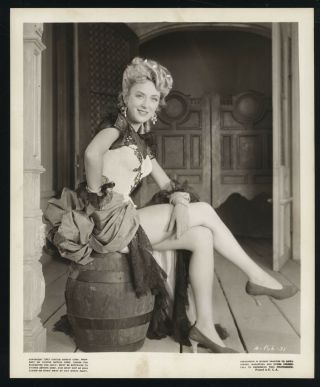 Ann Dvorak - Vintage 1946 Leggy Pinup Portrait