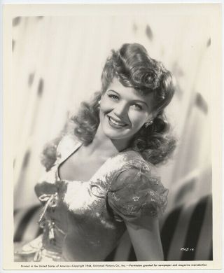 Martha O’driscoll 1944 Vintage Hollywood Portrait Dazzling Smile