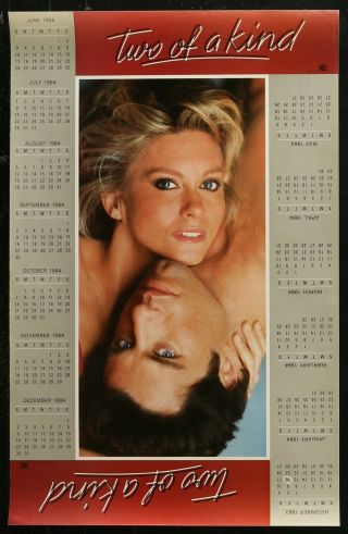 Vintage Two Of A Kind Calendar 1983 John Travolta & Olivia Newton - John 16 X 25