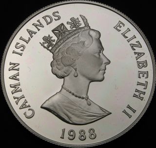 Cayman Islands 5 Dollars 1979 Proof - Silver - Elizabeth Ii - 1885 ¤