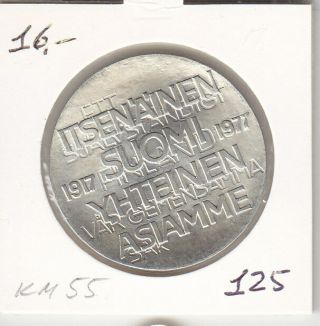 Finland,  10 Markkaa 1977,  Km 55,  Silver