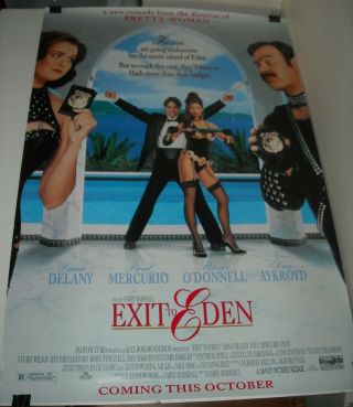 Rolled 1994 Exit To Eden 1 Sheet Movie Poster 2 Sided Advance Sexy Dana Delany