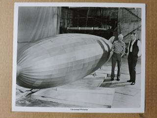 George C Scott & Robert Wise With Model Airship Candid Photo 1975 The Hindenburg
