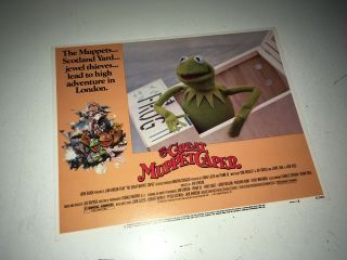 Great Muppet Caper Movie Poster Lobby Card 1981 Kermit The Frog 3