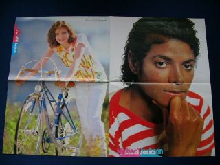 1980s Diane Lane Michael Jackson / Phoebe Cates Jackie Chan Japan Poster 14x20