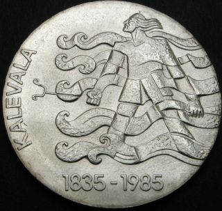 FINLAND 50 Markkaa 1985 - Silver - National Epic The Kalevala - aUNC - 1441 ¤ 2