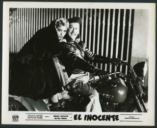 Pedro Infante Silvia Pinal Gets A Motorcycle Ride El Inocente 56 Movie Photo 454