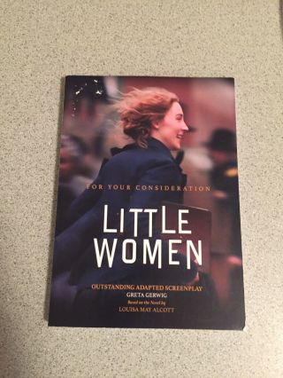 Little Women (2019) Screenplay Book Oscars Fyc Greta Gerwig Louisa May Alcott
