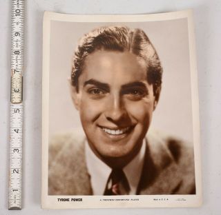 Early Movie Star Studio Portrait Photo Tyrone Power 20th Century Fox