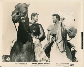 Steve Reeves & Gordon Scott In Duel Of The Titans 1963 Still Photo Vv