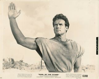 Steve Reeves In Duel Of The Titans 1963 Sword & Sandals Film Still Vv