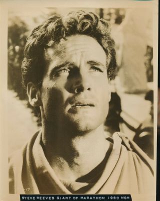 Steve Reeves In The Giant Of Marathon Vintage Film Still Portrait Photo Vv