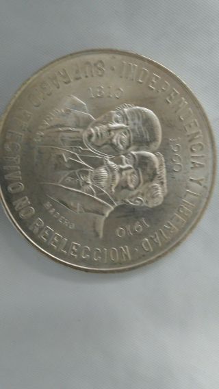 1960 Mexico 10 Pesos - 150th Anniversary Of Revolutionary War.