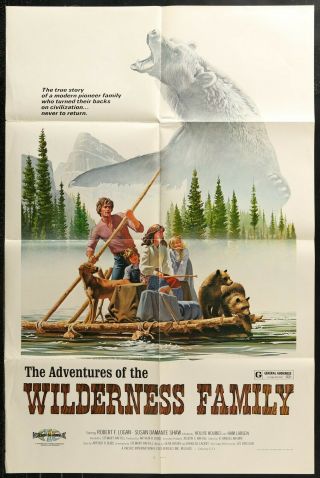 The Adventures Of The Wilderness Family 1975 1 - Sheet Movie Poster Walt Disney