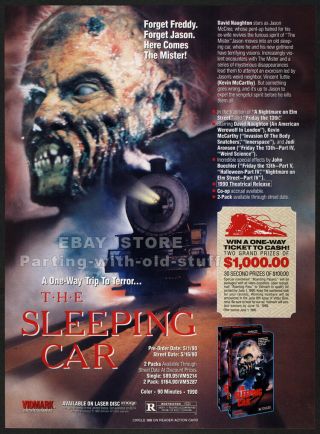 The Sleeping Car_orig.  1990 Trade Print Ad Promo_judie Aronson_david Naughton