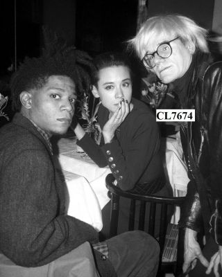 Andy Warhol,  Jean - Michel Basquiat And Tina Chow At Susan Blond 