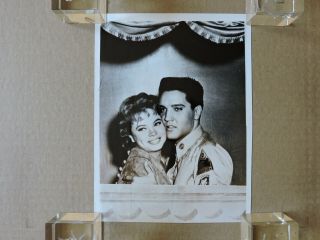 Elvis Presley And Juliet Prowse Candid Portrait Photo 1960 G.  I.  Blues
