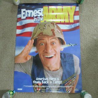 Vintage 90s Ernest In The Army Video Movie Poster 1997 Jim Varney