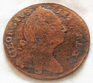 1782 Half Penny,  Hibernia - George III of Great Britain - American Colonial Coin 2
