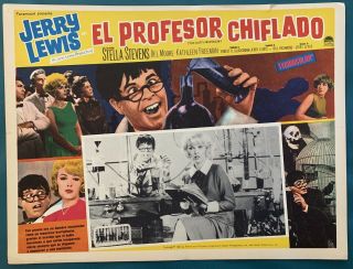 The Nutty Professor Jerry Lewis Stella Stevens Mexican Lobby Card 1963