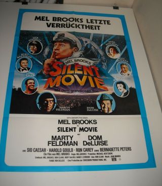 Mel Brooks Silent Movie Foreign Poster Marty Feldman Dom Deluise Sid Caesar