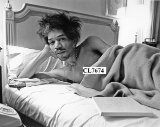 Jimi Hendrix In Bed At The Drake Hotel In York City Photo
