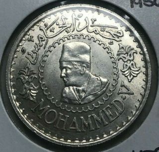 1956 Morocco 500 Francs - Big Silver