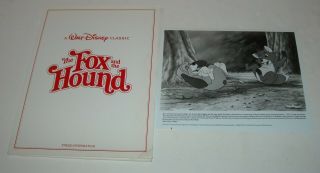 Disney Pictures The Fox And The Hound Promo Movie Press Kit 4 Photos Animated