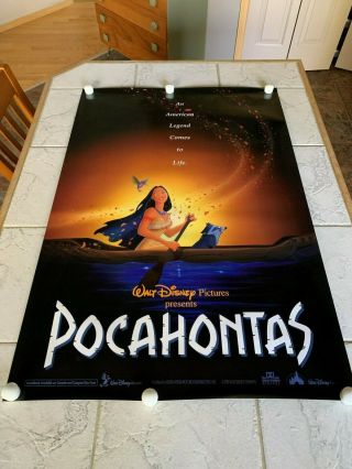 Walt Disney Pictures Pocahontas D/s Preview Movie Promo Poster 27x40