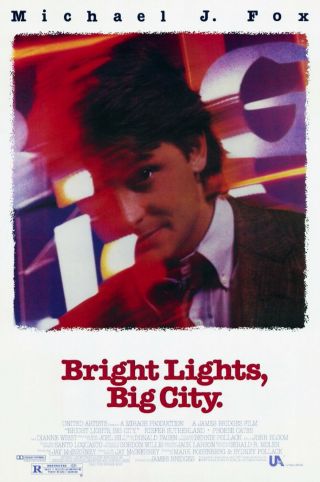 Bright Lights,  Big City (1988) Movie Poster - Rolled