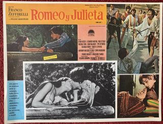 Romeo And Juliet Leonard Whiting Mexican Lobby Card 1968 N