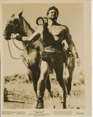 Steve Reeves In Hercules 1959 Beefcake Sword & Sandals Film Still Vv