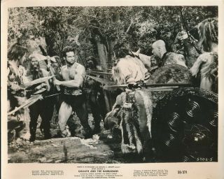 Steve Reeves In Goliath & The Barbarians Orig 1959 Sword & Sandals Film Still Vv