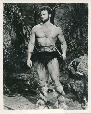 Steve Reeves In Goliath And The Barbarians Vintage Beefcake Film Still Vv
