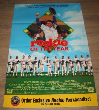 1993 Rookie Of The Year Video Release Movie Poster Thomas Ian Nichols Baseball