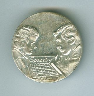 Iceland Fischer And Spassky 1972 Fide World Chess Championship Silver Medal