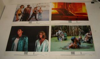 1986 Band Of The Hand Set Of 8 Lobby Cards Stephen Lang Lauren Holly Action