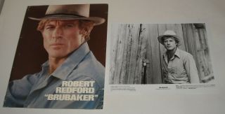 1980 Brubaker Movie Promo Press Kit 11 Photos Robert Redford Morgan Freeman